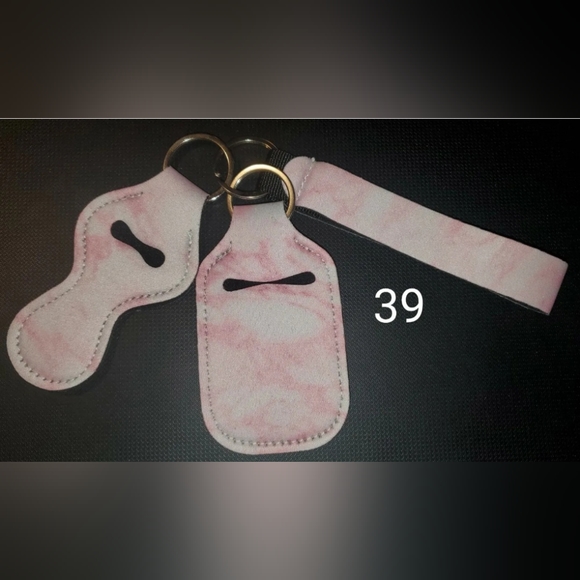 Lot Of 66 SETS!! Keychain Wristlet, Chapstick and Sanitizer Holder - Picture 3 of 4